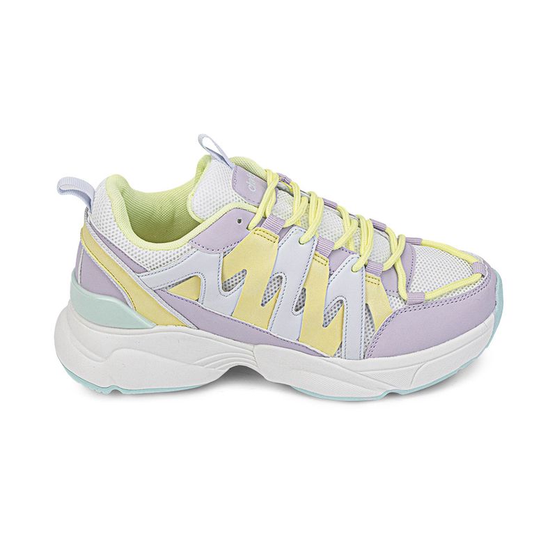 Zapatilla-urbana-planta-chunky-liviana-color-amarillo-lila