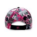 Gorro-de-verano-juvenil-y-logo-en-3D-color-rosado-negro