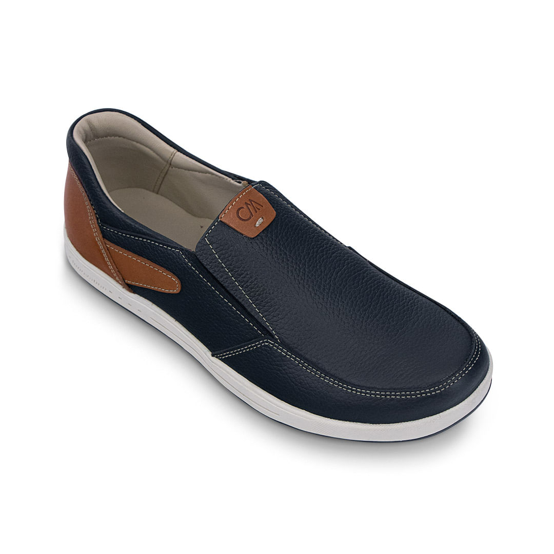 Zapato casual tipo mocasín de cuero 5CFV01B | CALIMOD JUNIOR