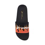 Sandalia-slider-de-planta-anatomica-color-negro-naranja