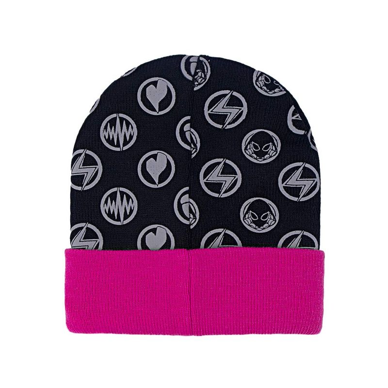 Gorro-de-invierno-Marvel-Rising-color-negro-fucsia