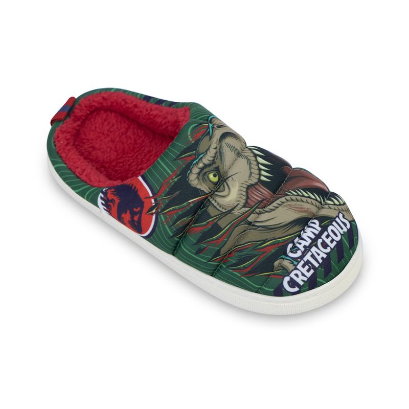 Pantufla-con-print-sublimado-de-dinosaurio-color-verde