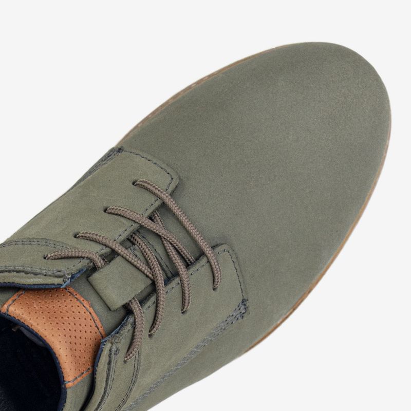 Zapato-casual-de-cuero-nobuck-para-hombre-color-militar