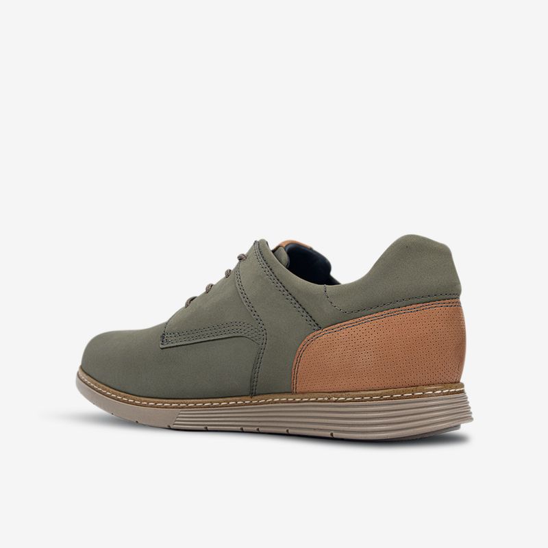 Zapato-casual-de-cuero-nobuck-para-hombre-color-militar