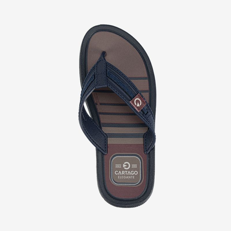 Sandalia-flip-flop-con-planta-flexible-para-nino-color-marron-azul