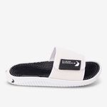 Sandalia-slider-con-velcro-en-la-banda-color-negro-blanco