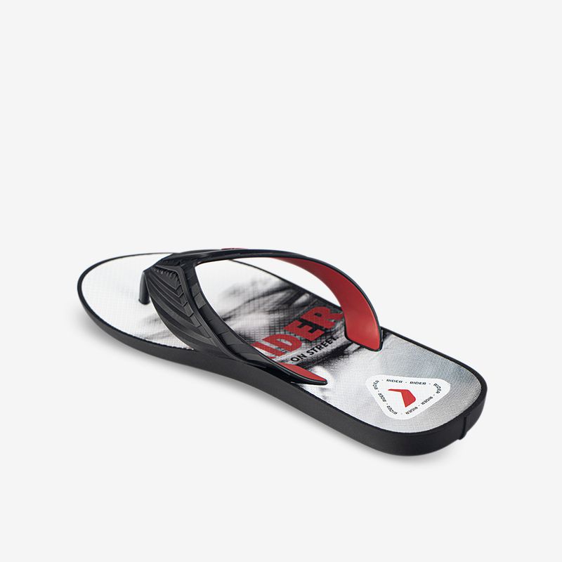 Sandalia-flip-flop-con-diseno-juvenil-en-la-planta-color-rojo-negro