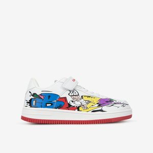 Zapatilla Casual Blanco/rojo 2CZ004