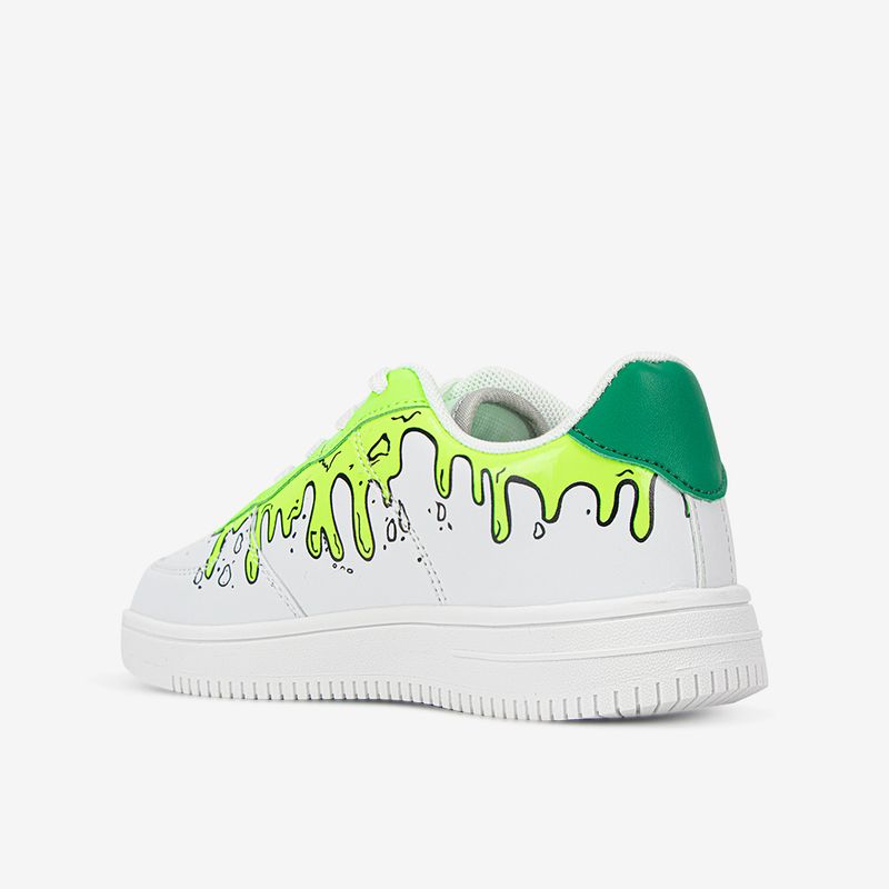 Zapatilla-con-print-neon-para-nino-color-blanco-verde