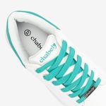 Zapatilla-casual-de-PU-con-plataforma-color-blanco-turqueza