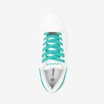Zapatilla-casual-de-PU-con-plataforma-color-blanco-turqueza