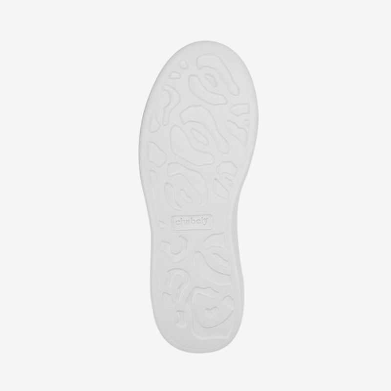 Zapatilla-casual-de-PU-con-plataforma-color-blanco-turqueza