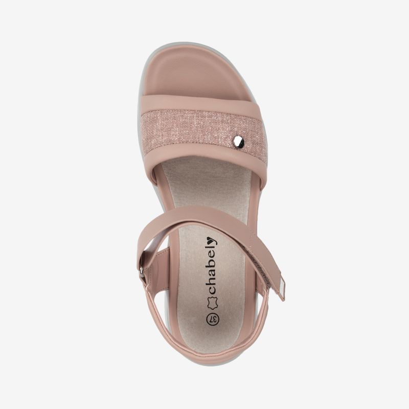 Sandalia-casual-con-velcro-ajustable-para-mujer-color-rosado