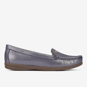 Mocasín Casual Azul Plata 3CAU005