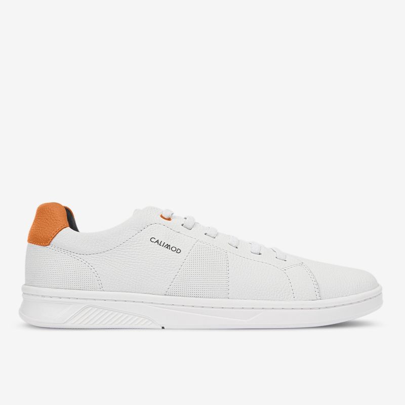 Zapatilla-urbana-de-cuero-con-pasadores-elasticos-color-naranja