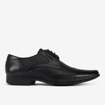 Zapato-elegante-de-cuero-con-almohadilla-en-el-talon-color-negro