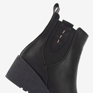 Botín Casual Negro 7BI105