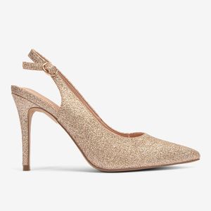 Zapato De Vestir Dorado/Brillante 7YT016