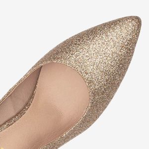 Zapato De Vestir Dorado/Brillante 7YT016