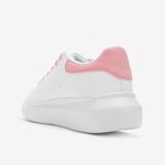 Zapatilla-casual-de-PU-con-plataforma-color-blanco-rosa