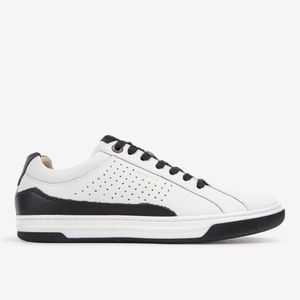 Zapatilla Urbana De Cuero Negro Negro 1UCC001