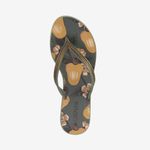 Sandalia-flip-flop-con-diseno-floral-en-la-planta-color-verde