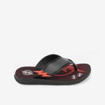 Sandalia-flip-flop-con-planta-flexible-para-nino-color-negro-rojo