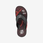 Sandalia-flip-flop-con-planta-flexible-para-nino-color-negro-rojo