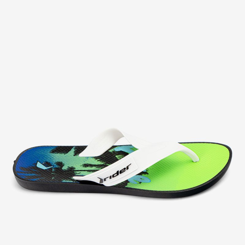 Sandalia-flip-flop-con-tiras-anchas-color-verde-blanco