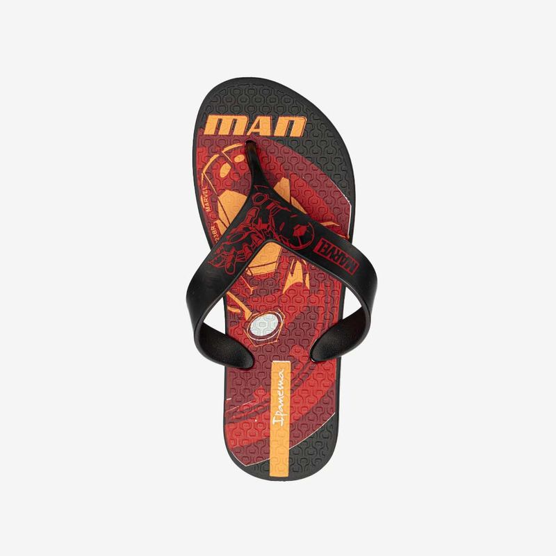 Sandalia-flip-flop-Iron-Man-para-nino-color-rojo-negro