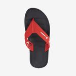 Sandalia-flip-flop-de-verano-con-planta-flexible-color-negro-rojo