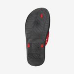 Sandalia-flip-flop-de-verano-con-planta-flexible-color-negro-rojo