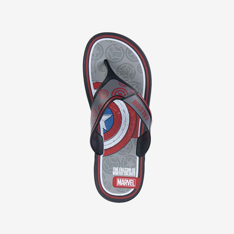 Sandalia-flip-flop-de-tiras-anchas-con-diseno-de-los-avengers-color-negro-gris