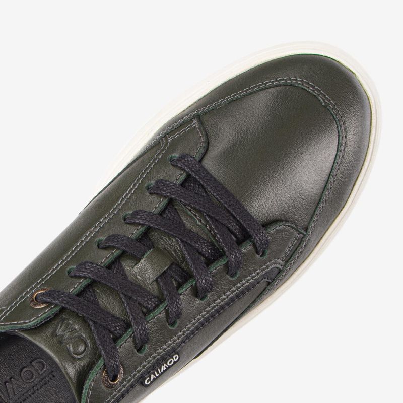 Zapatilla-urbana-de-cuero-ultraligera-para-hombre-color-verde-militar