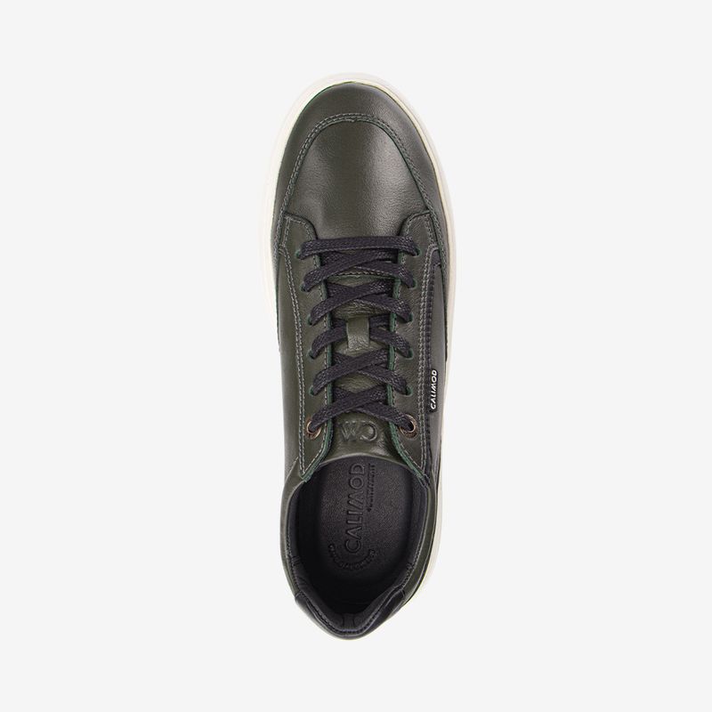 Zapatilla-urbana-de-cuero-ultraligera-para-hombre-color-verde-militar