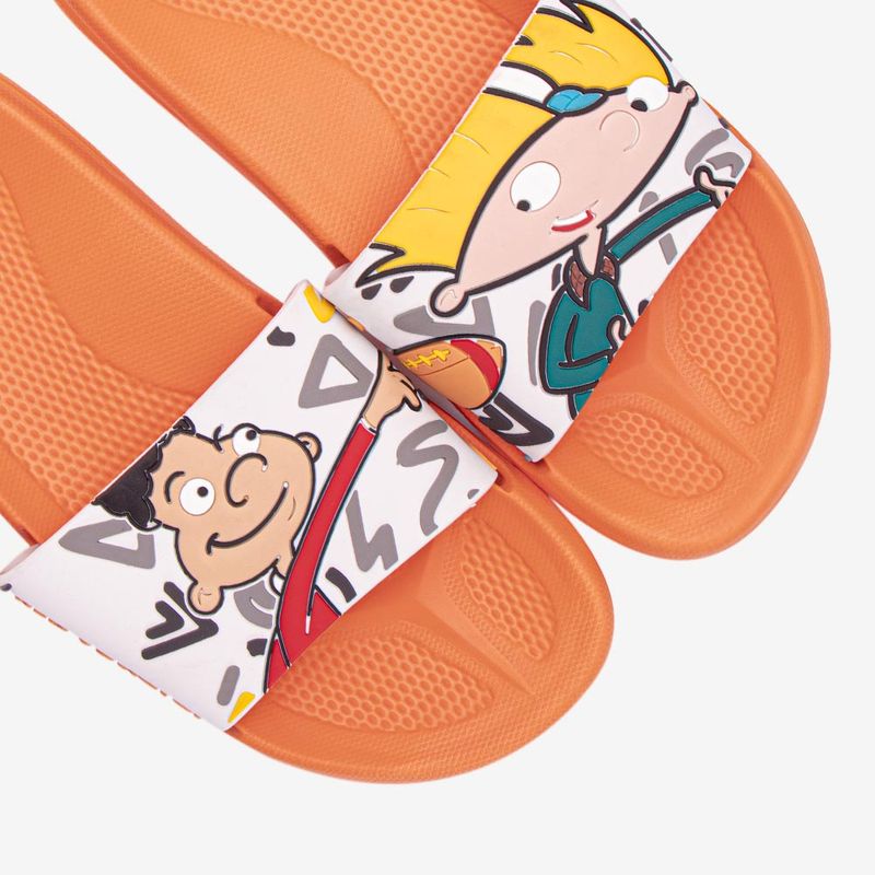 Sandalia-slider-de-hey-arnold-color-naranja