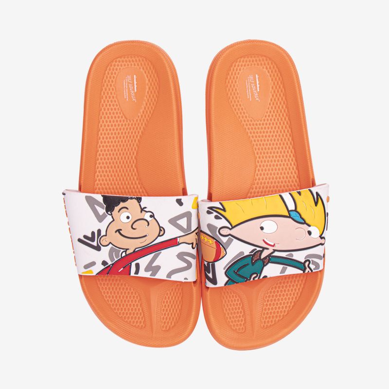 Sandalia-slider-de-hey-arnold-color-naranja