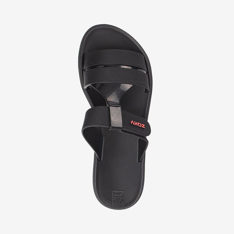 Sandalia-slider-con-velcro-ajustable-color-negro