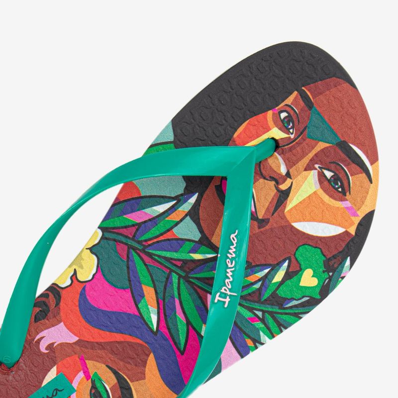 Sandalia-flip-flop-coleccion-graffiti-color-negro-verde