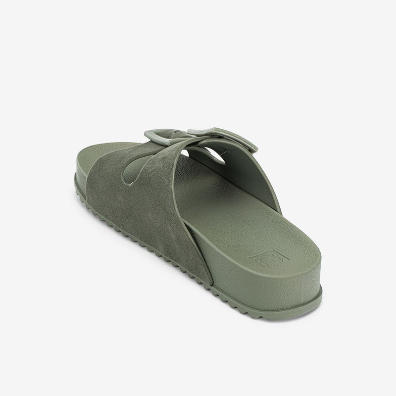 Sandalia-slider-con-hebillas-para-mujer-color-verde