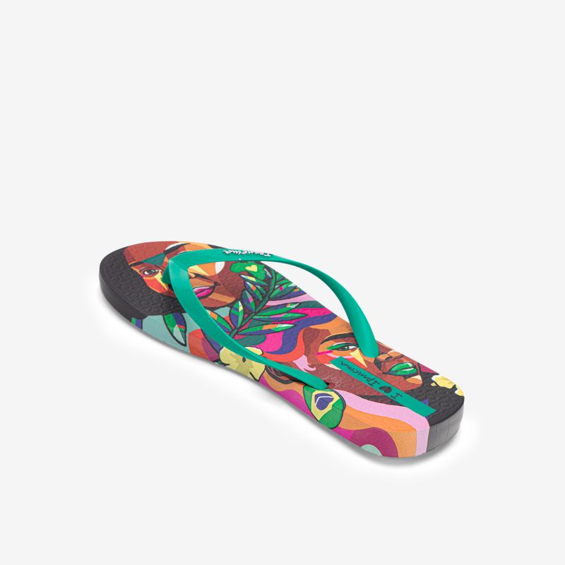 Sandalia-flip-flop-coleccion-graffiti-color-negro-verde