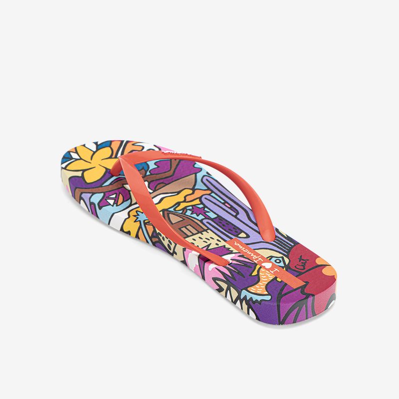 Sandalia-flip-flop-coleccion-graffiti-color-rojo