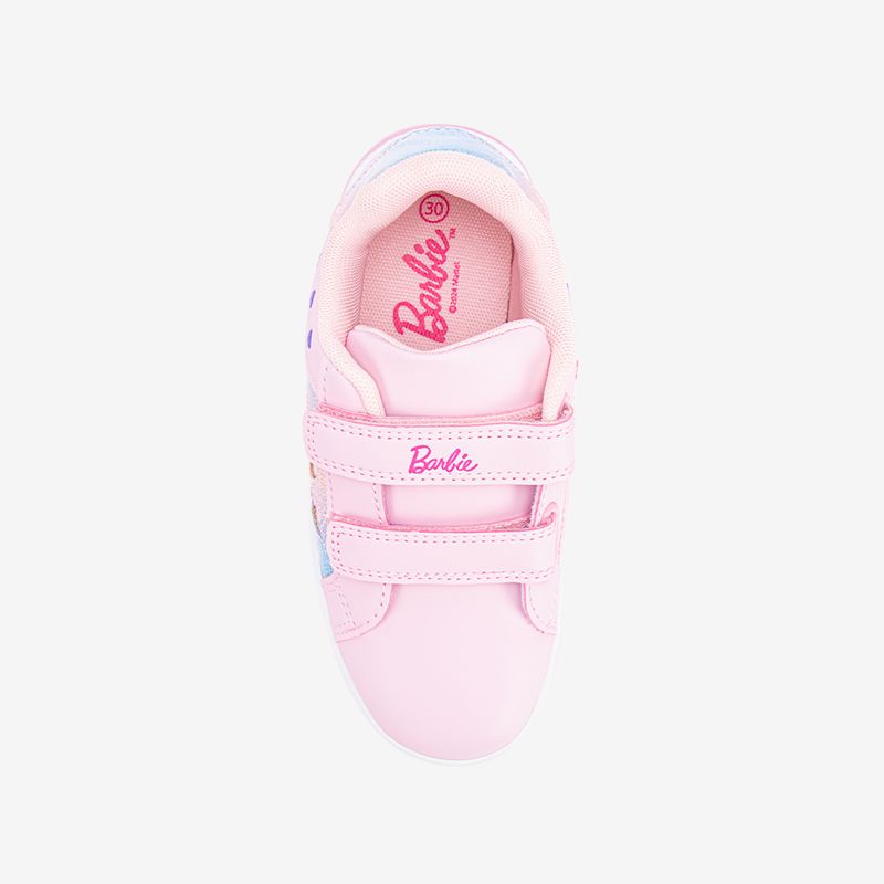 Zapatilla-casual-con-velcros-regulables-color-rosado