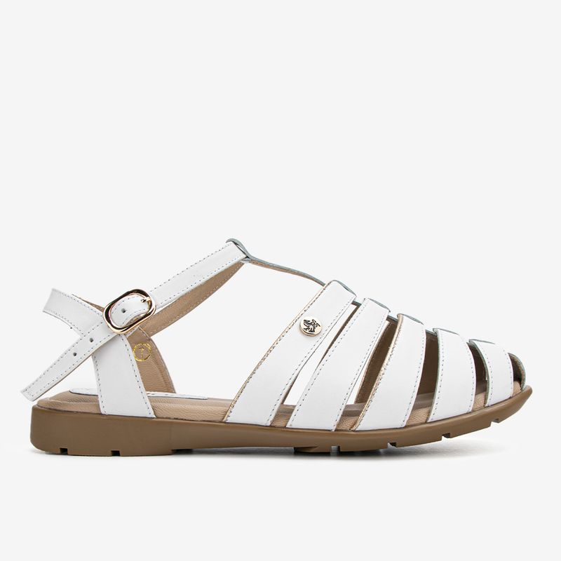 Sandalia-casual-de-cuero-para-mujer-color-blanco