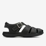 Sandalia-franciscana-de-cuero-para-hombre-color-negro