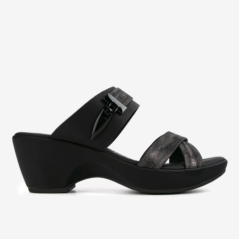 Sandalia-casual-de-PU-con-taco-color-negro