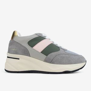 Zapatilla Casual Gris/verde 7YZ040
