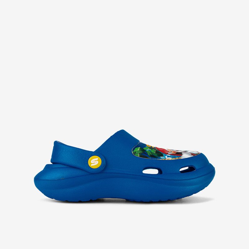 Sandalia-clogs-con-personajes-nino-color-azul