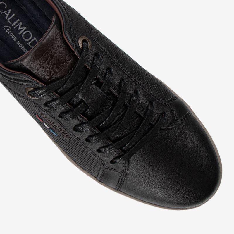 Zapatilla-casual-para-hombre-de-cuero-con-cloud-motion-color-negro