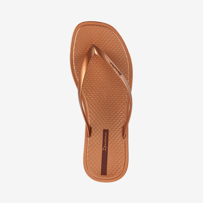 Sandalia-flip-flop-Ipanema-para-mujer-color-bronce-metalizado